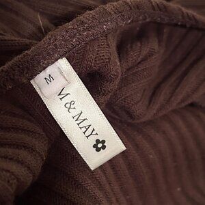 Em & May Brown Backless Dress